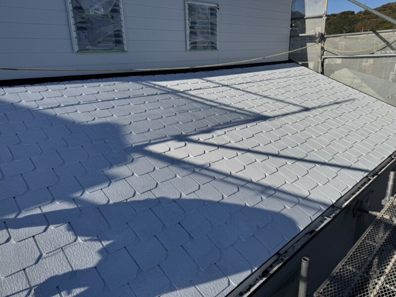 屋根断熱、遮熱複合塗装工事